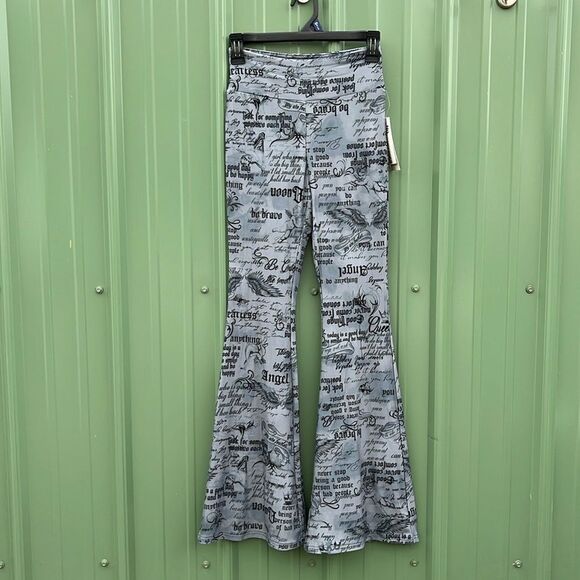 Women's Juniors Pull-On Flare Leg Bell Bottom Hippie Pants Size XS - Picture 1 of 8